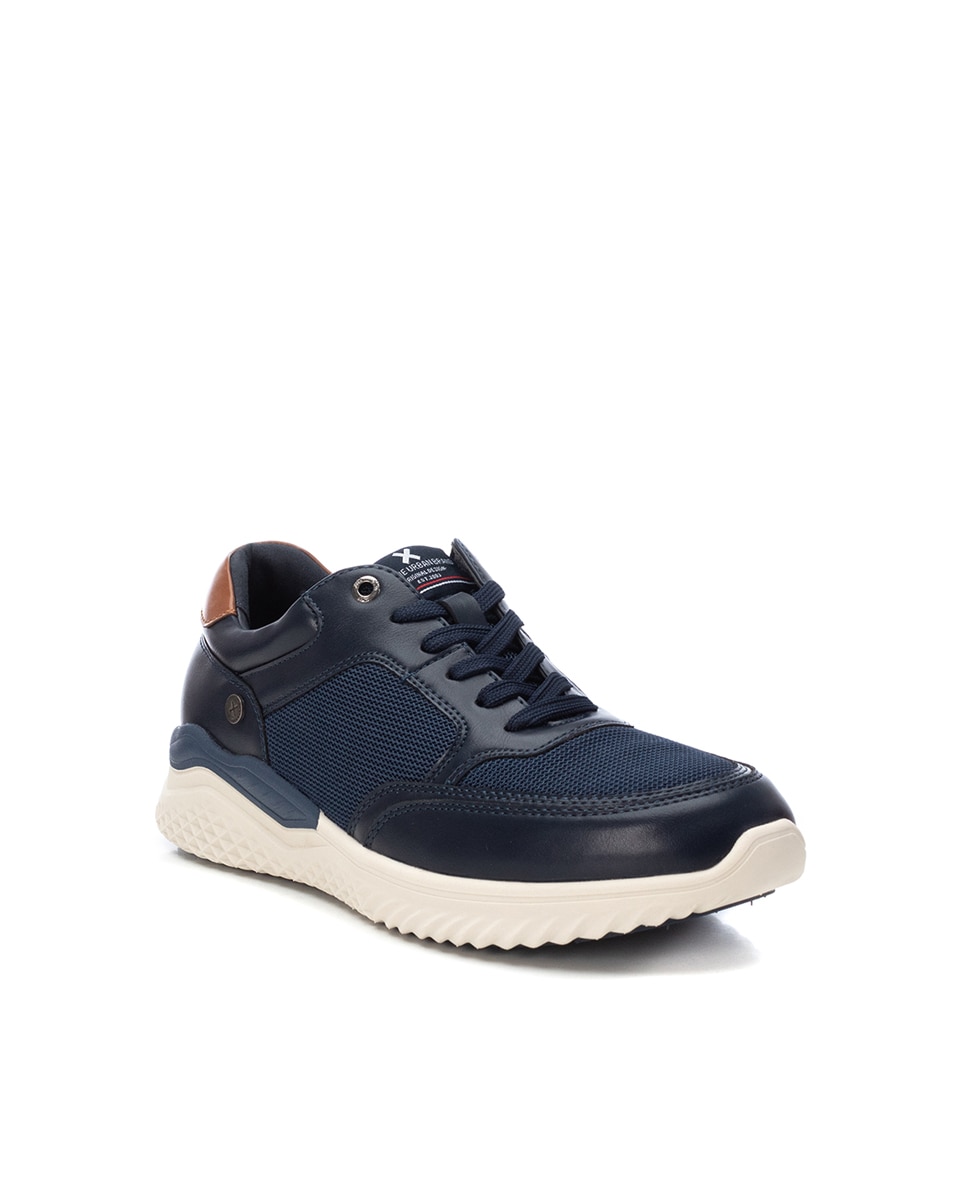 Sapatos de Cordões e Sola de Borracha Azul-marinho-2