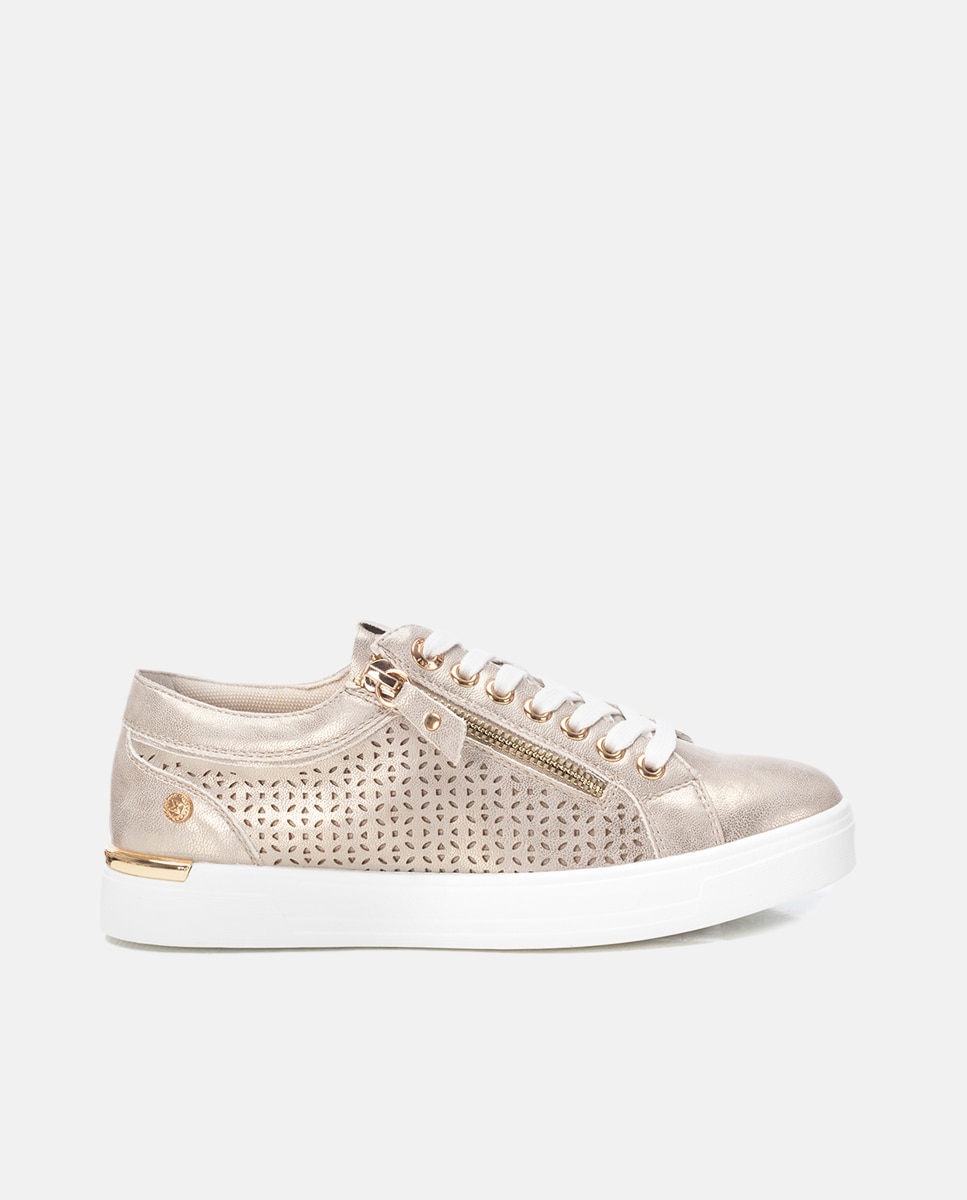 Sapatilhas Desportivas com Atacadores Dourado-1