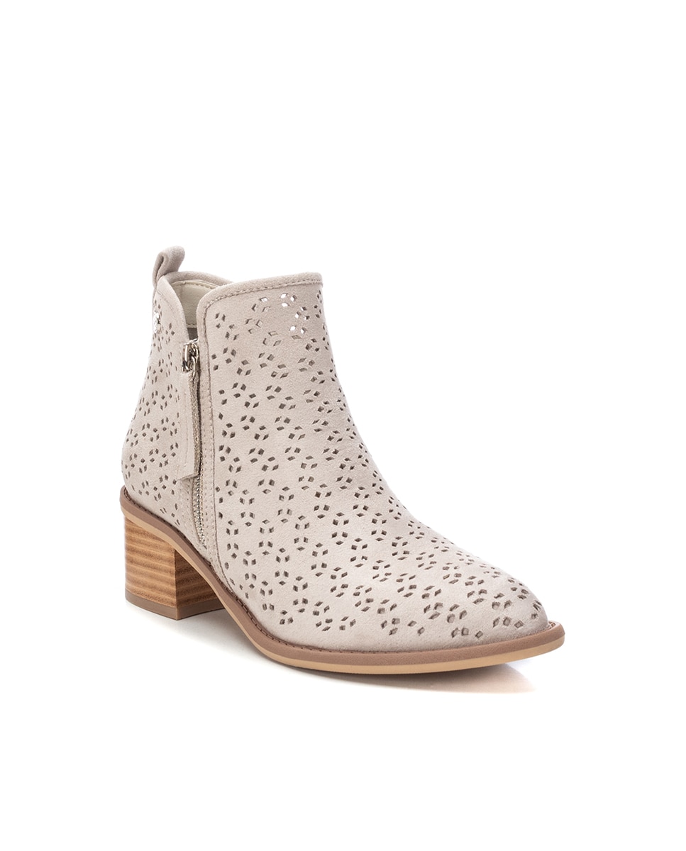 Botins Cowboy com Fecho Zip Branco-3