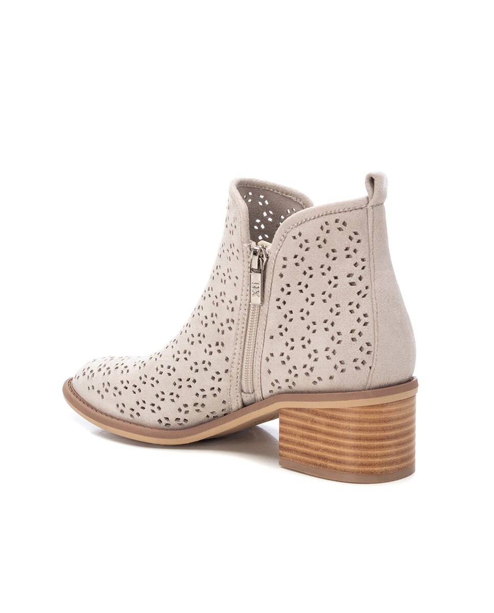 Botins Cowboy com Fecho Zip Branco-4