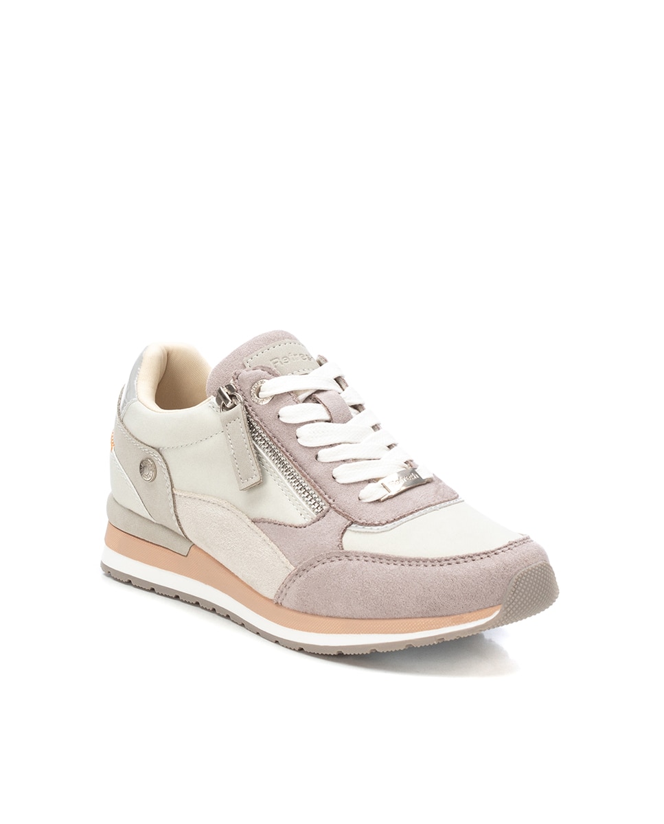 Sapatilhas Desportivas com Fecho Zip Branco-3