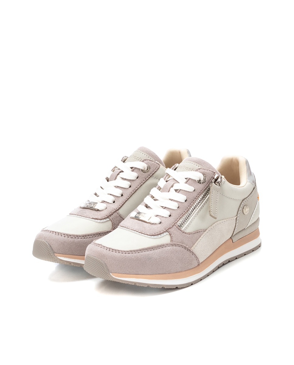 Sapatilhas Desportivas com Fecho Zip Branco-5