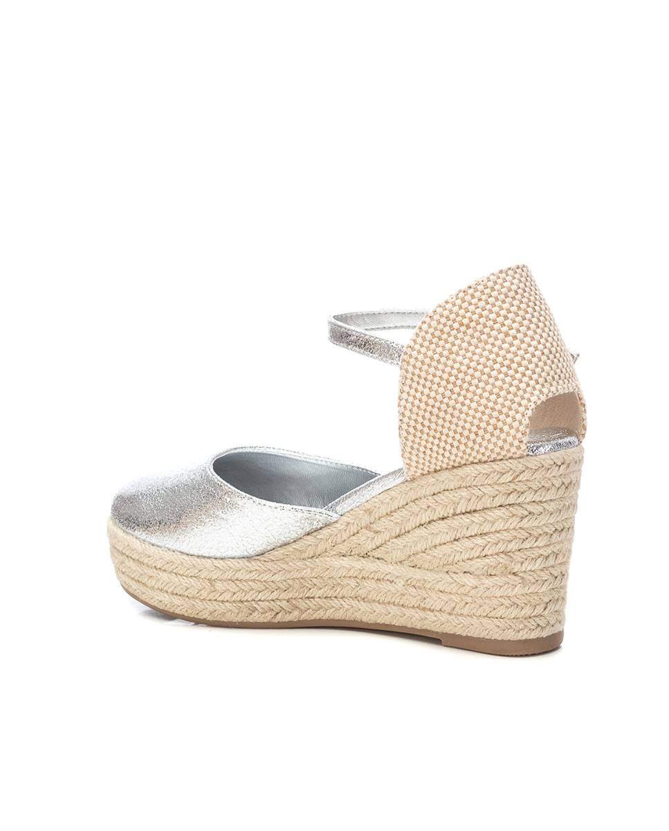 Alpercatas de Cunha com Fecho de Fivela Prateado-4