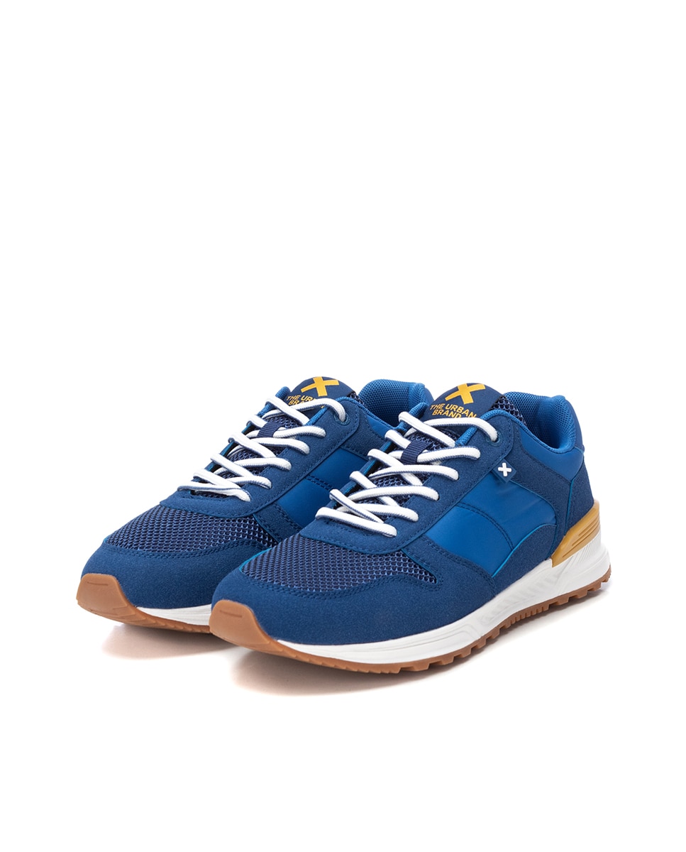 Sapatilhas Desportivas com Atacadores Azul-marinho-4