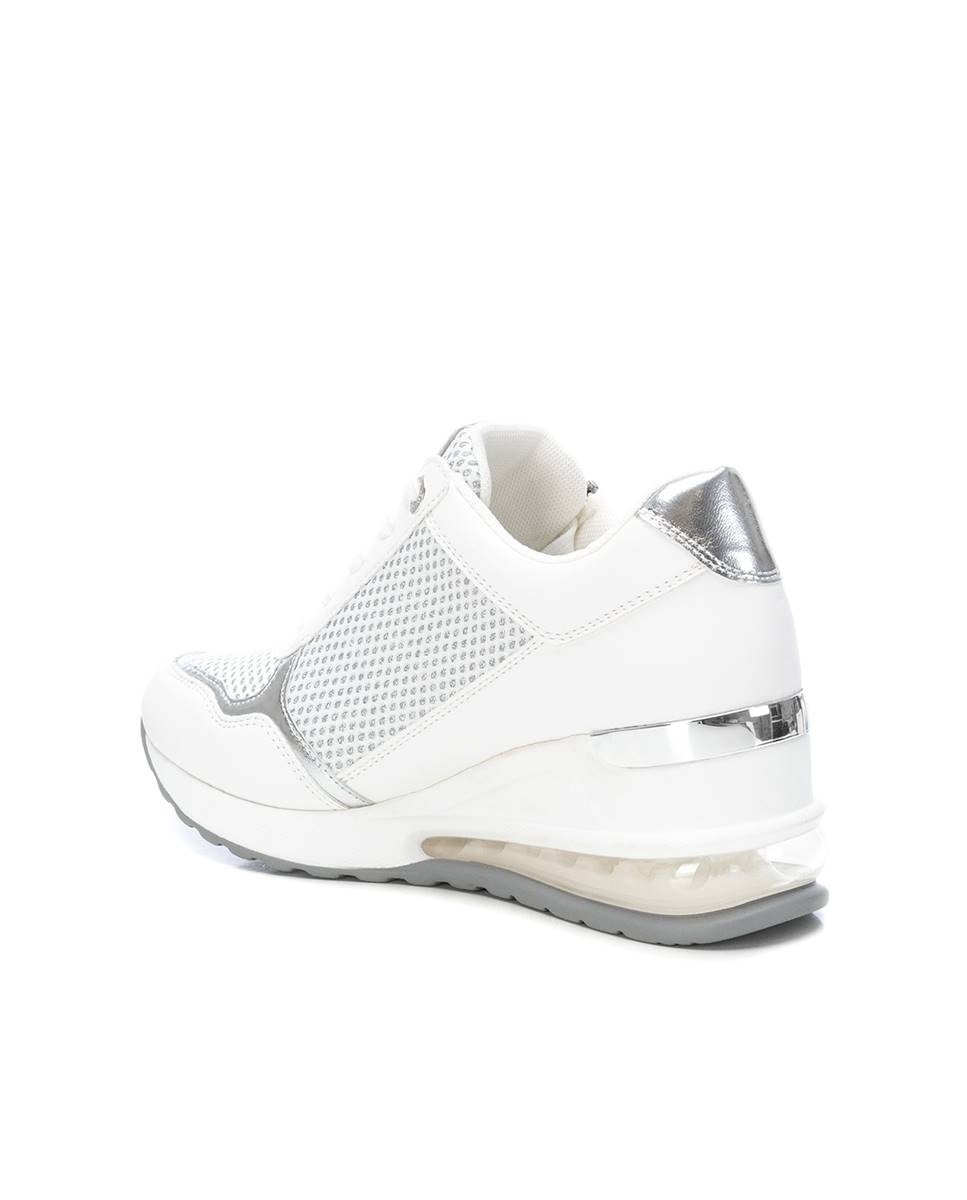 Sapatilhas Desportivas com Fecho Zip Branco-4