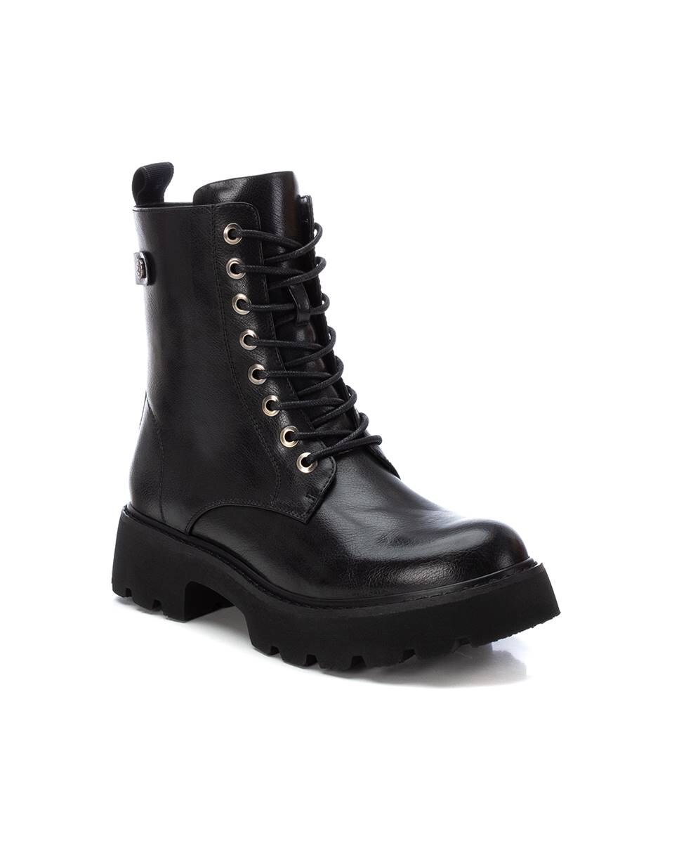 Botins com Atacadores Preto-3