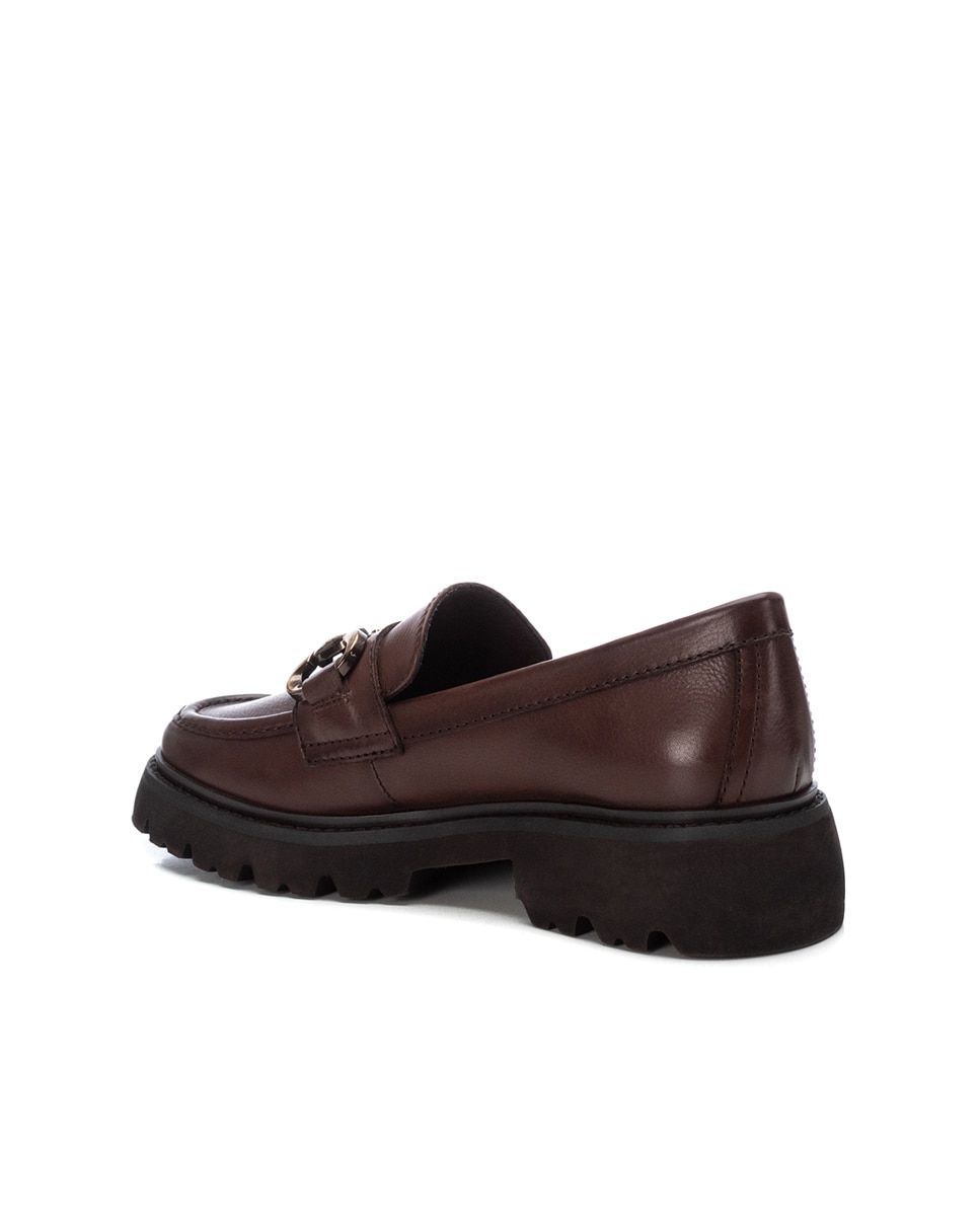 Mocassins de Pele Castanho-4