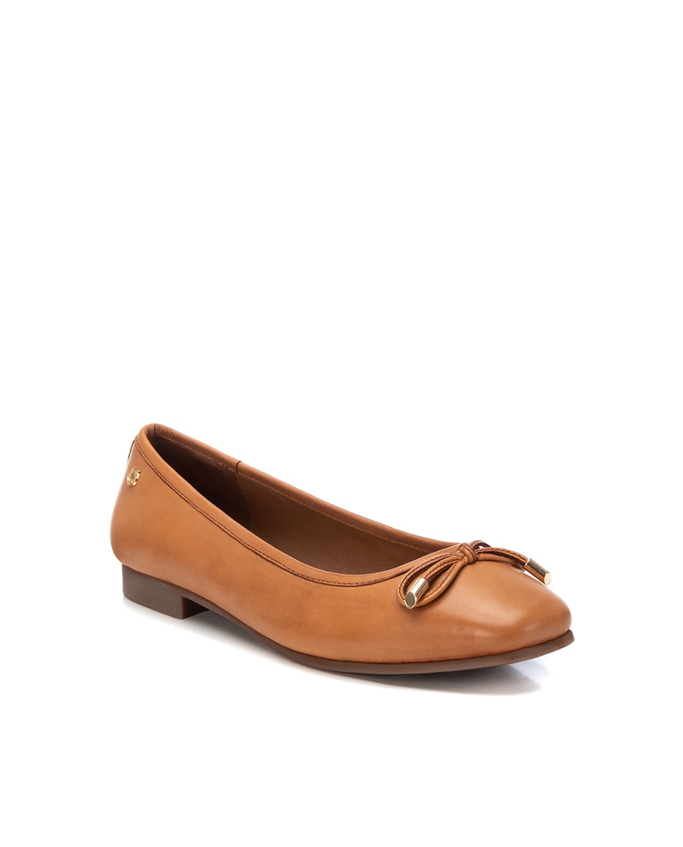 Sabrinas Rasas de Pele Camel-3