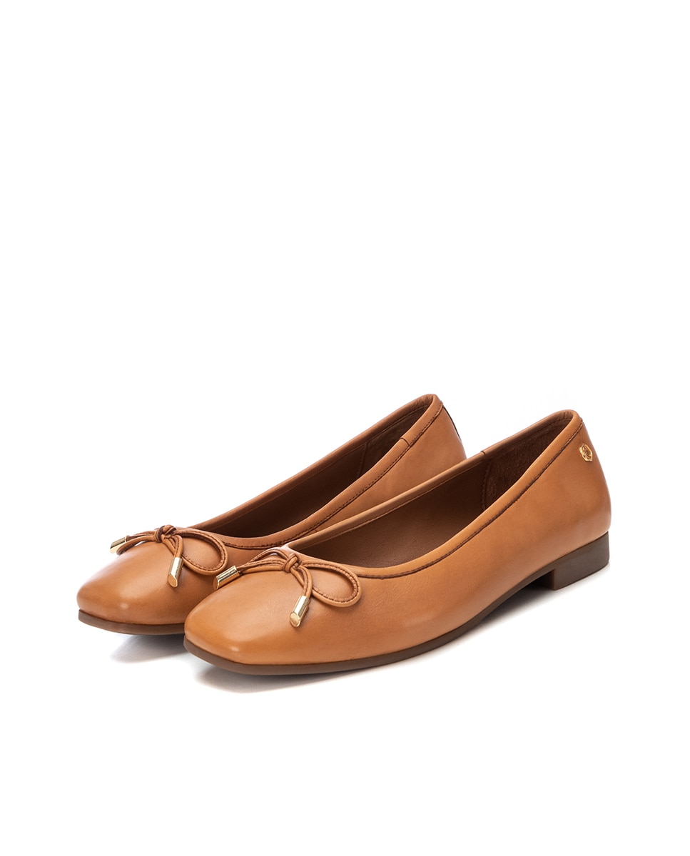 Sabrinas Rasas de Pele Camel-5