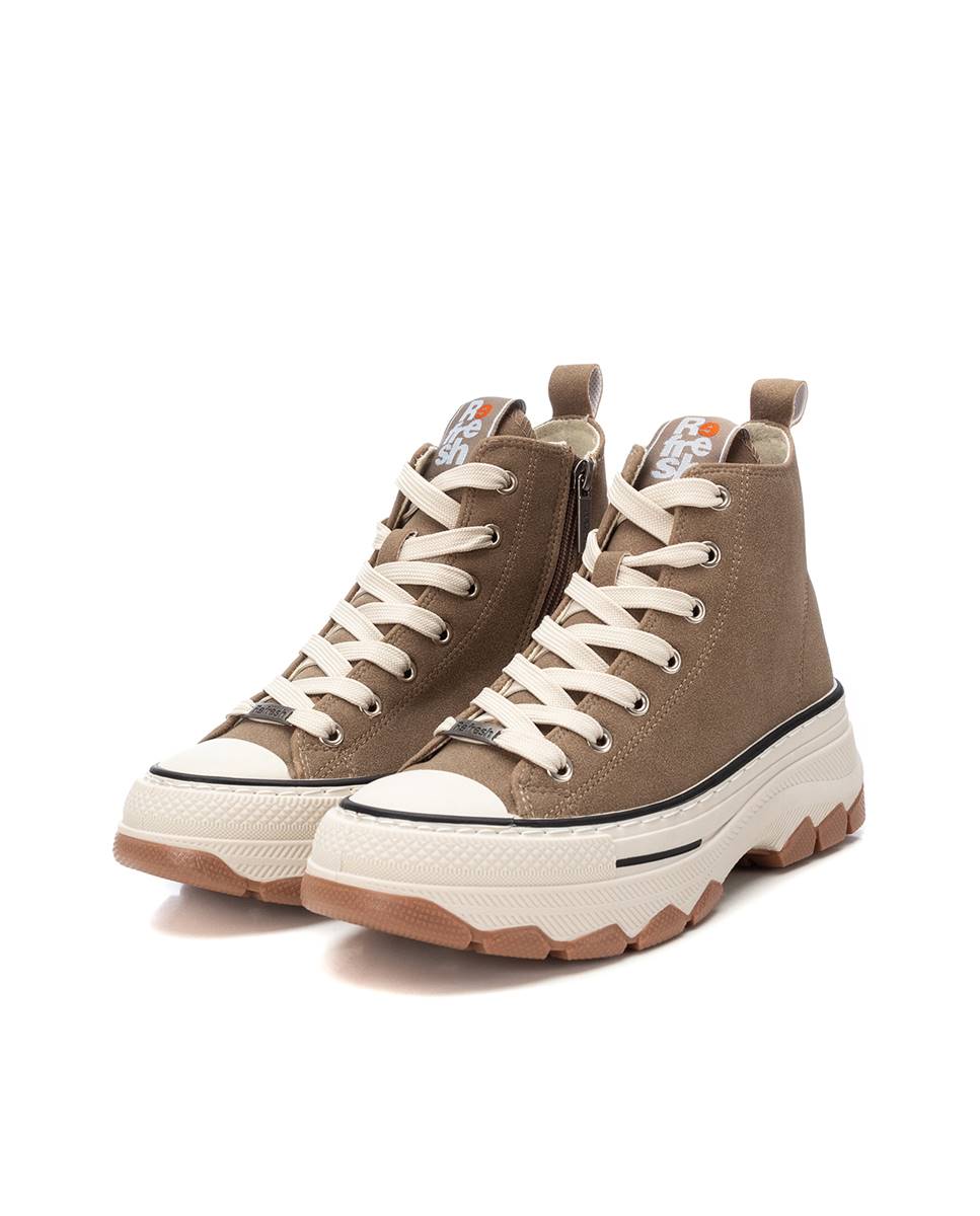 Botins Desportivos com Biqueira de Borracha Castanho-5