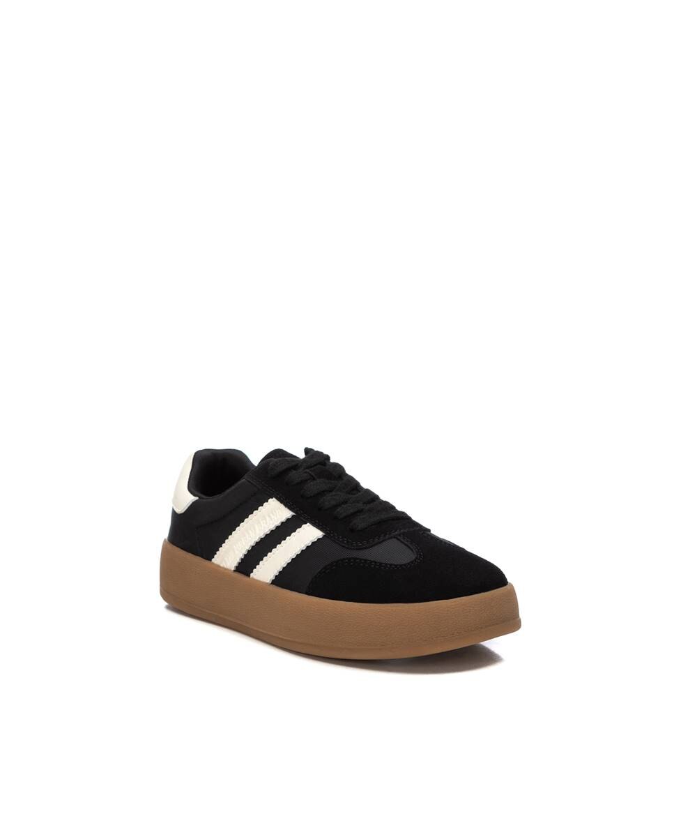 Sapatilha com Atacadores Infantil Xti Preto-2