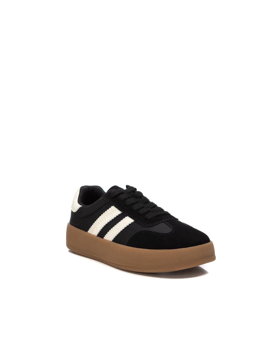 Sapatilha com Atacadores Infantil Preto-2