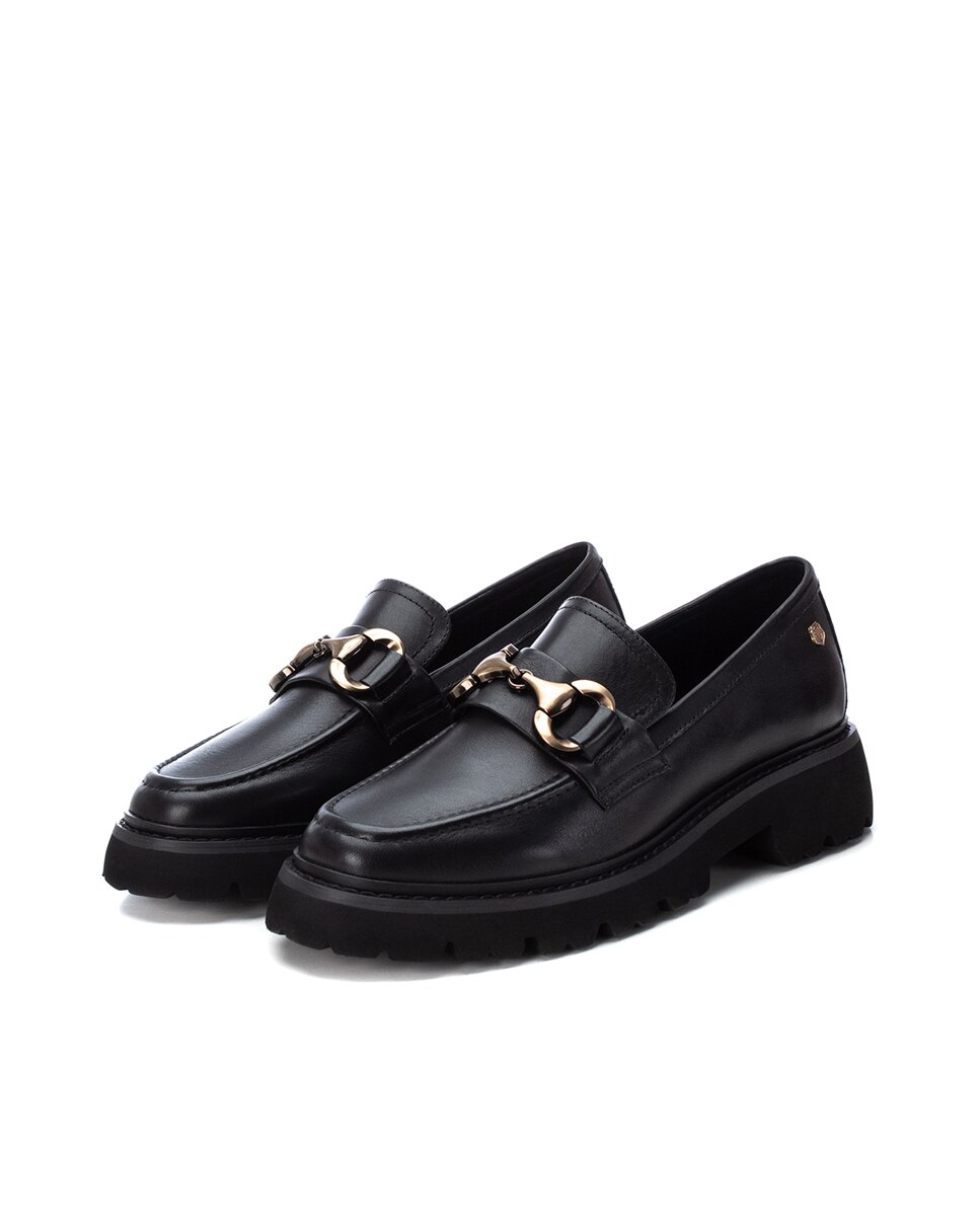 Mocassins de Pele Preto-5