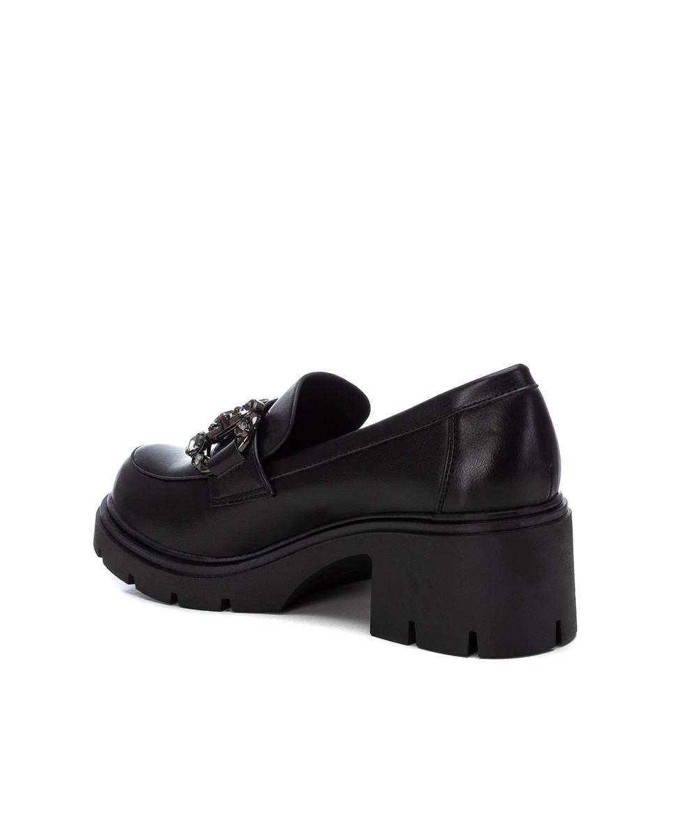 Mocassins com Fivela Preto-3