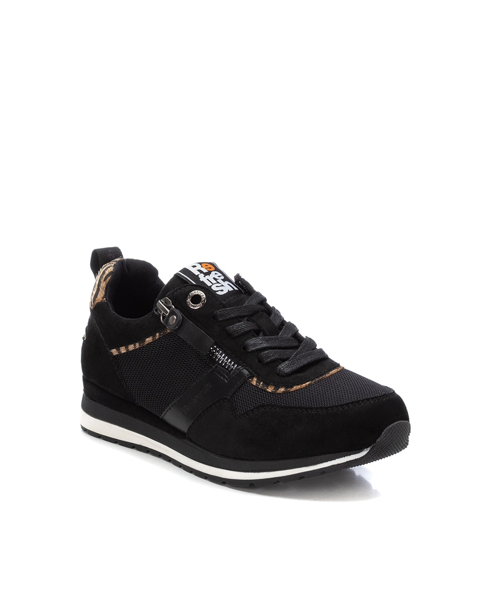Sapatilhas Desportivas com Cordões Preto-3