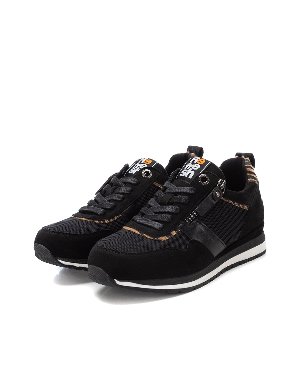 Sapatilhas Desportivas com Cordões Preto-5