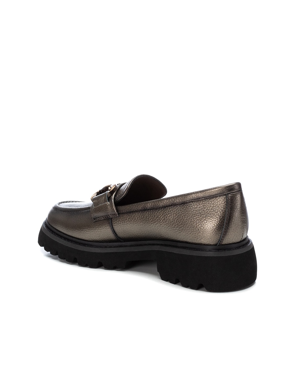 Mocassins de Pele Cinzento-3