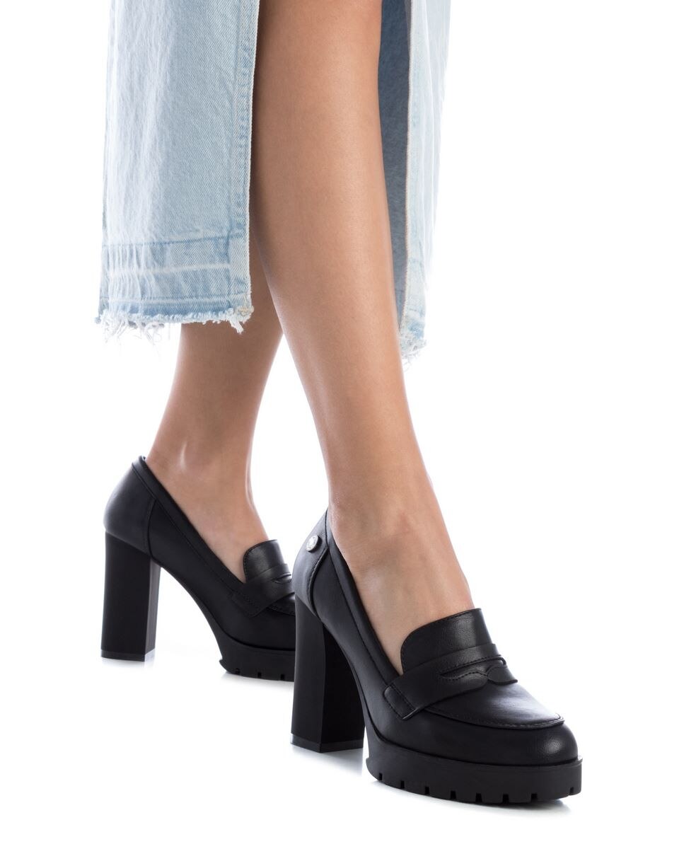Mocassins com Salto Preto-2