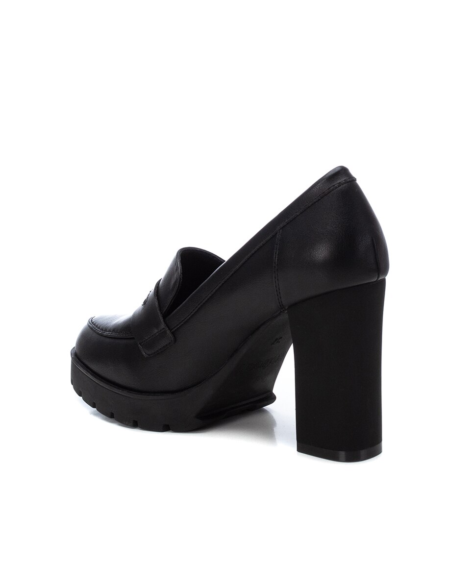 Mocassins com Salto Preto-4