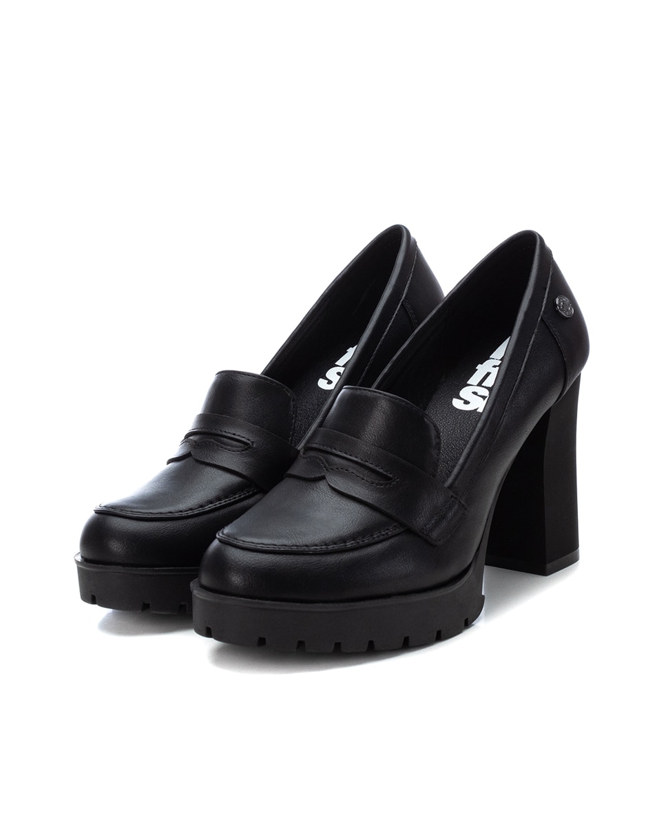 Mocassins com Salto Preto-5