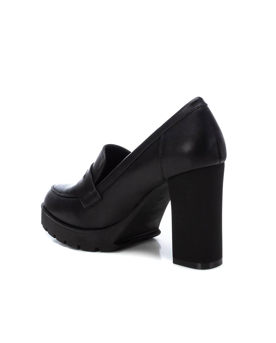 Mocassins com Salto Preto-4