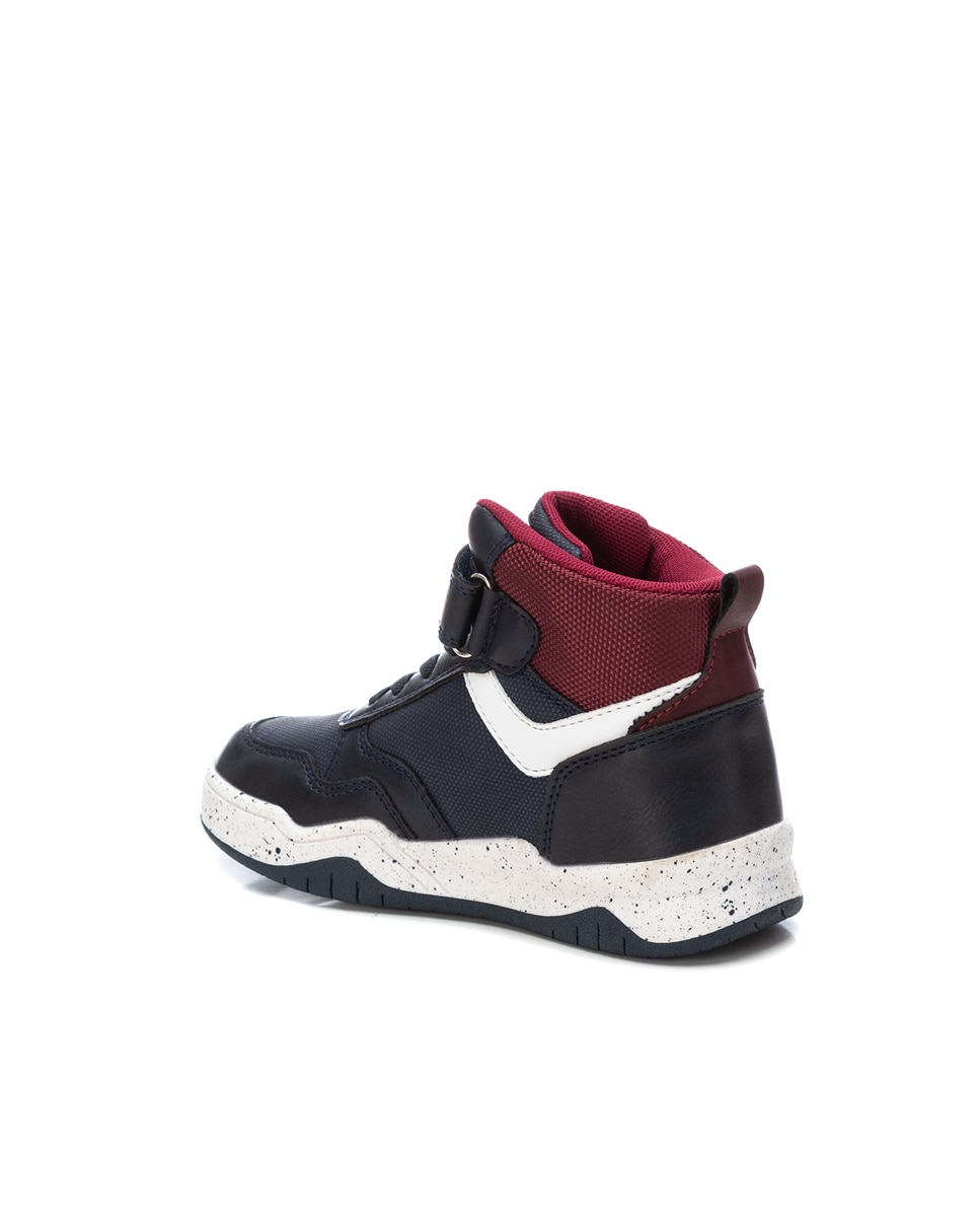 Botins Infantil com Atacadores e Tira Autoadesiva Xti Azul-3