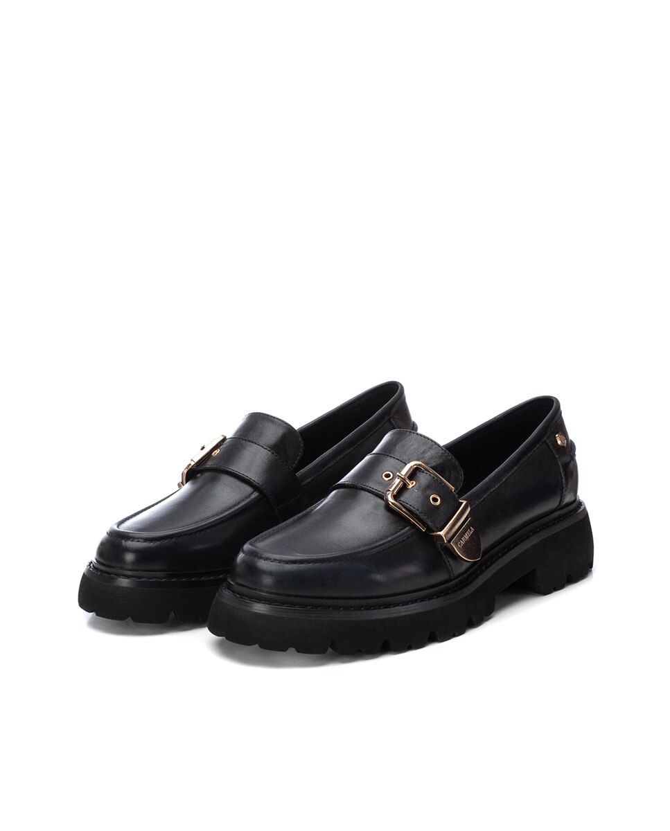 Mocassins de Pele Preto-5