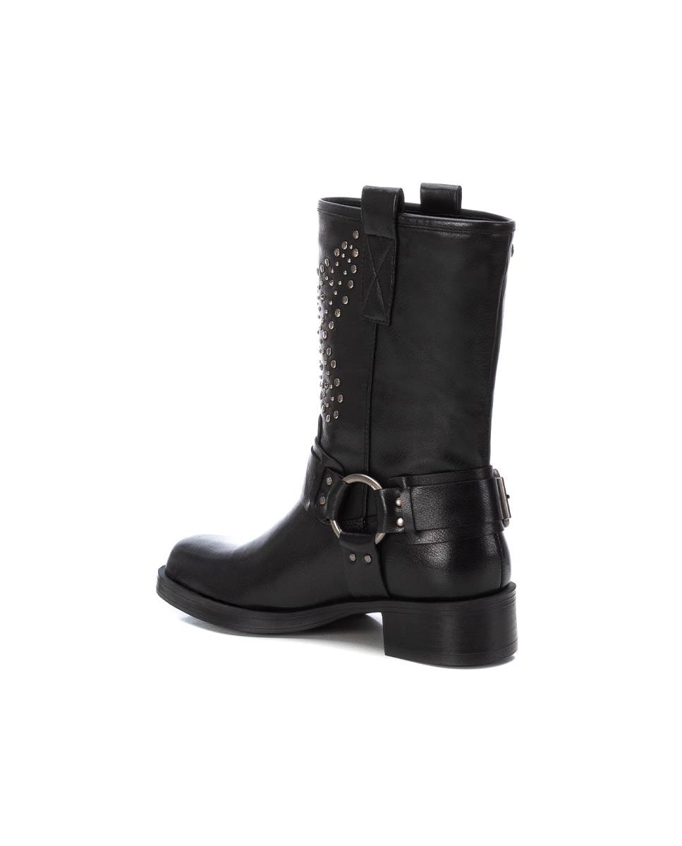 Botins Motoqueiro com Tachas Preto-4
