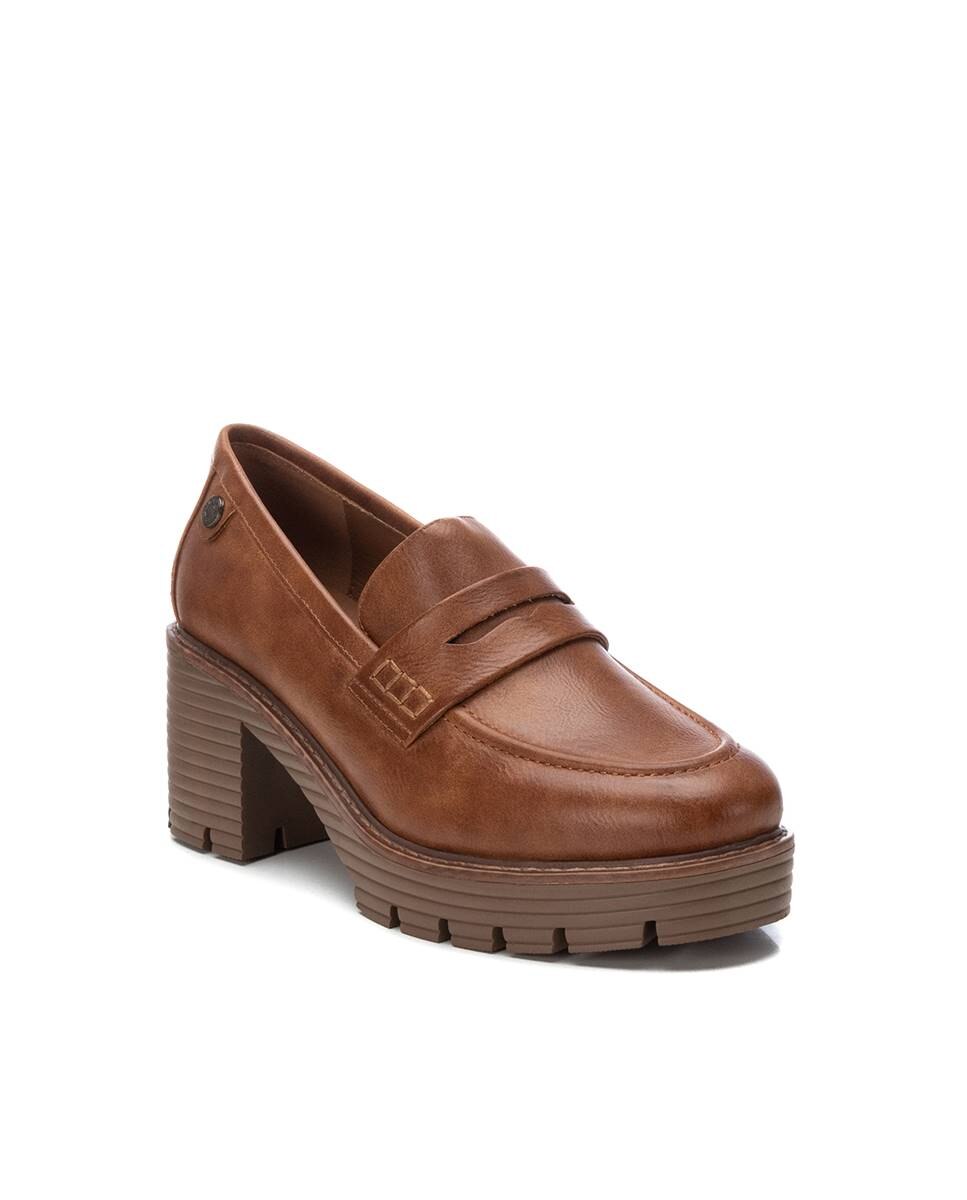 Mocassins de Salto Largo Camel-3