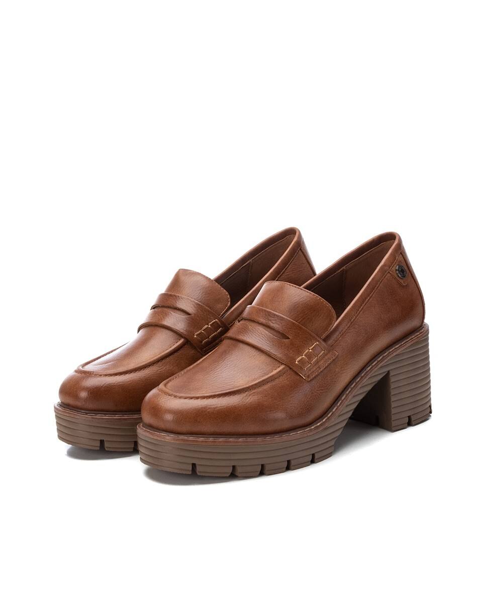 Mocassins de Salto Largo Camel-5