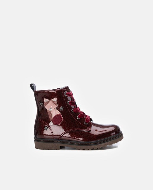 Imagem 0 de Botins Metalizados com Atacadores