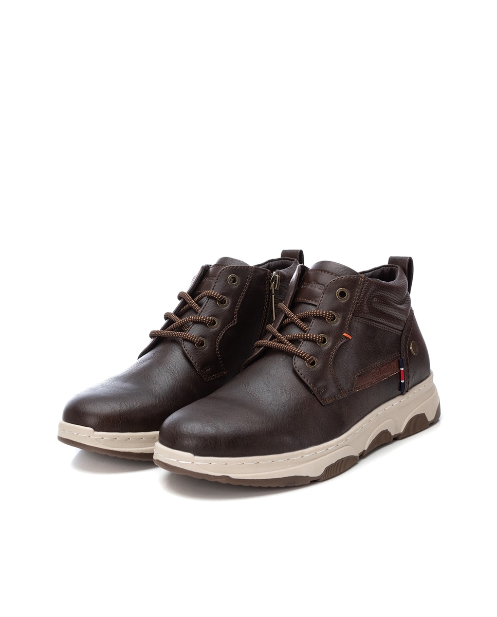 Botins com Atacadores Castanho-4