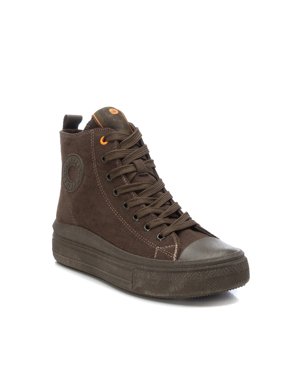 Botins Desportivos com Biqueira de Borracha Caqui-2