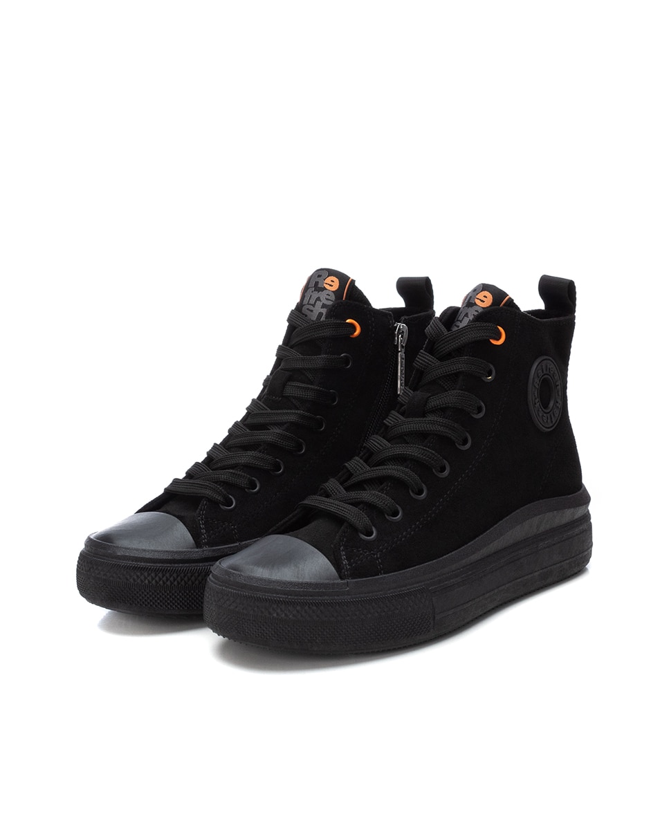 Botins Desportivos com Biqueira de Borracha Preto-5