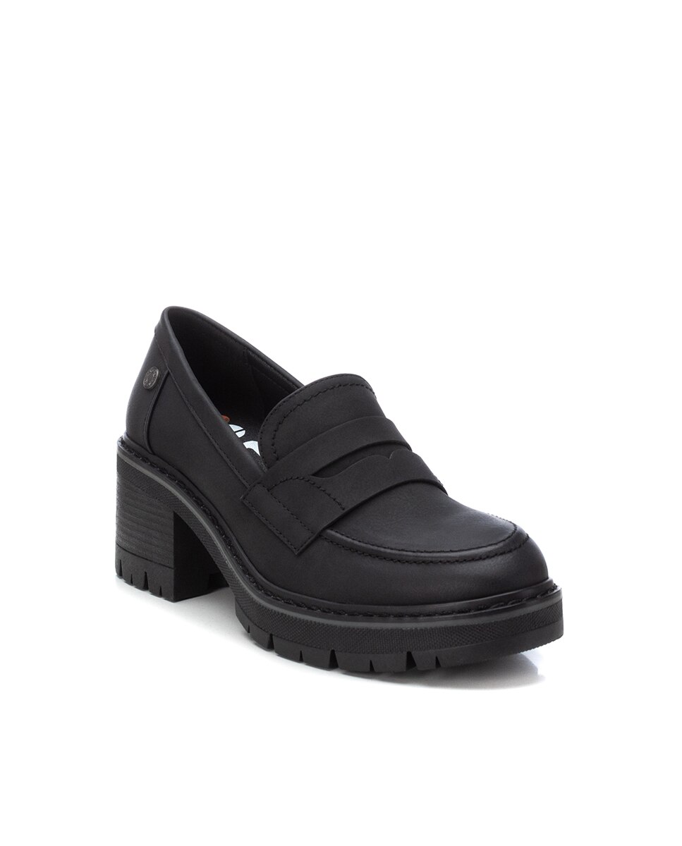 Mocassins com Salto Preto-3