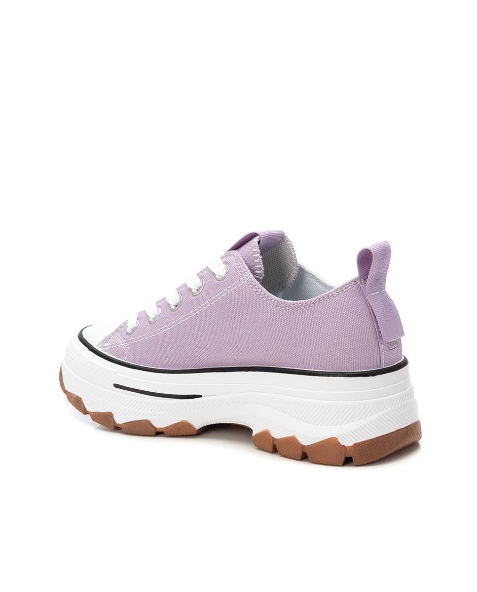 Sapatilhas de Lona com Atacadores Roxo-3