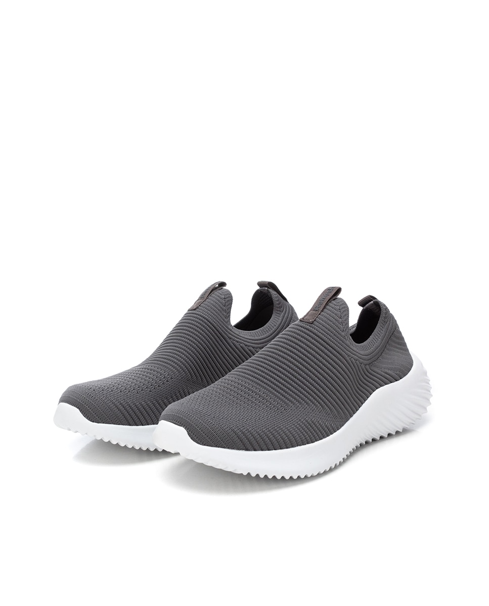 Sapatilhas Desportivas Elásticas sem Fecho Cinzento-4