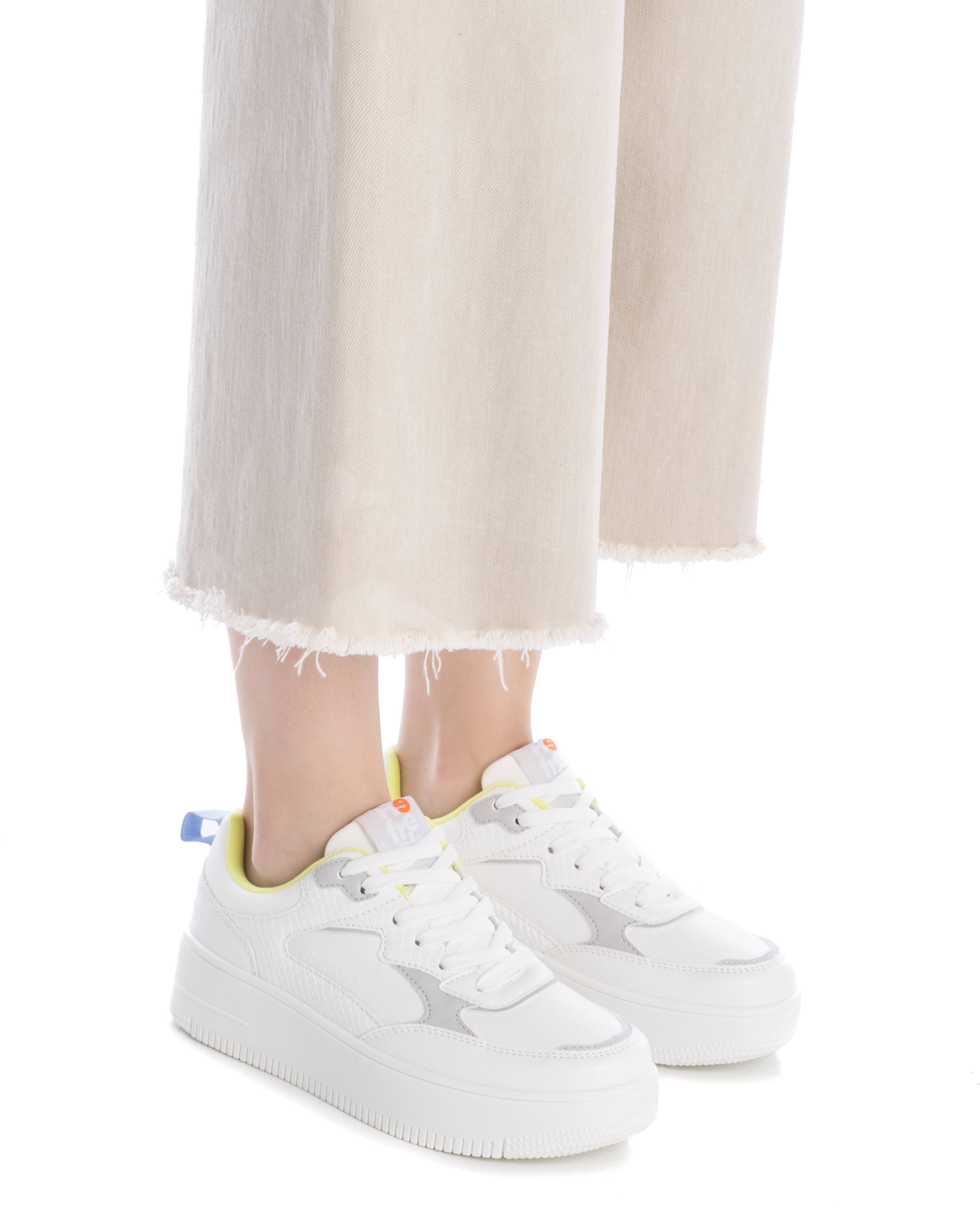 Sapatilhas Desportivas Coloridas com Atacadores Branco-2