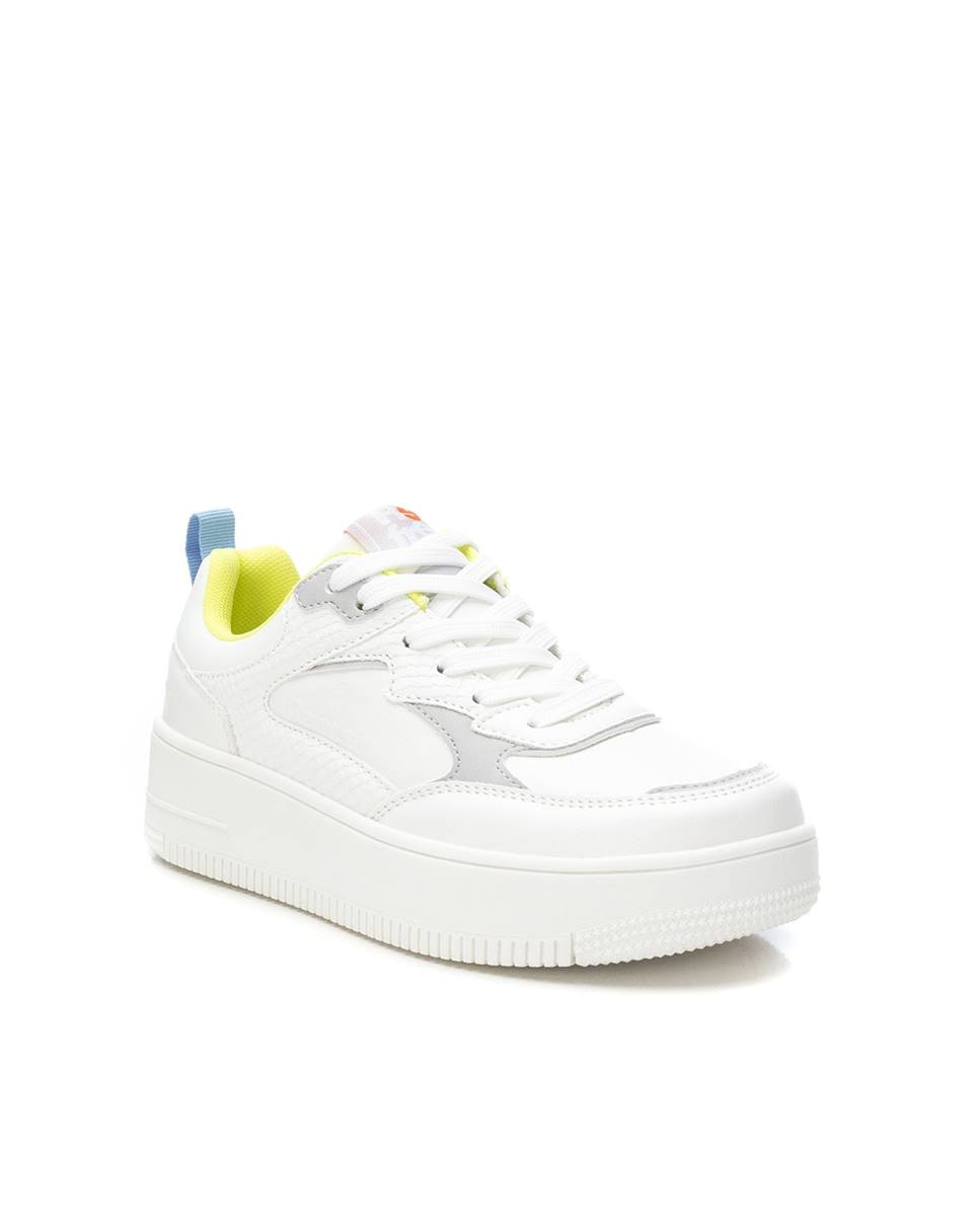 Sapatilhas Desportivas Coloridas com Atacadores Branco-3