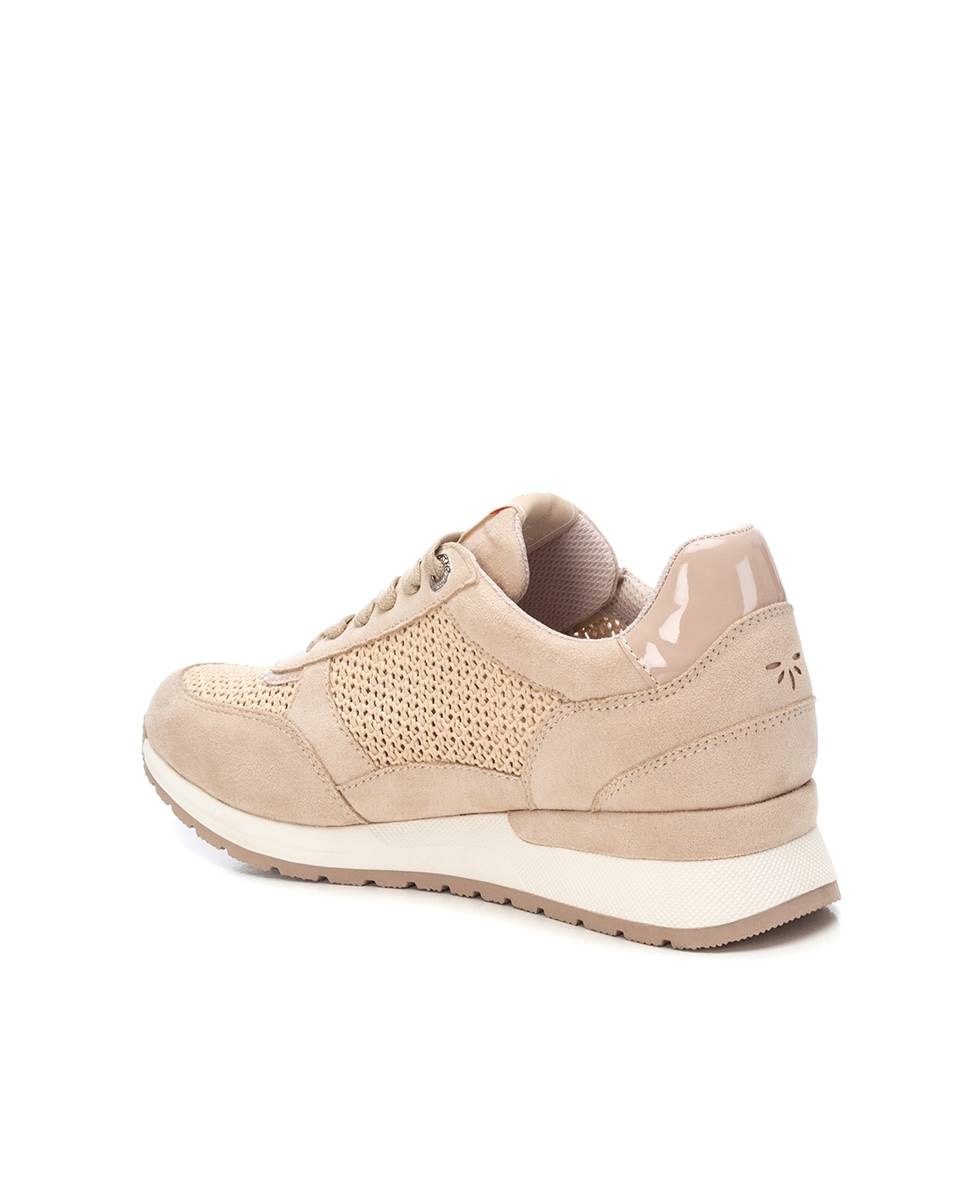 Sapatilhas Desportivas com Fecho Zip Bege-4