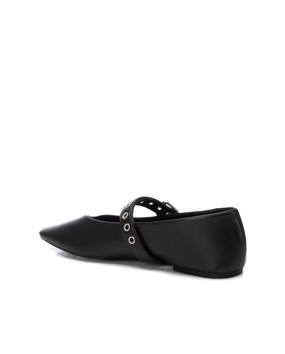 Sabrinas Rasas com Fivela Preto-4
