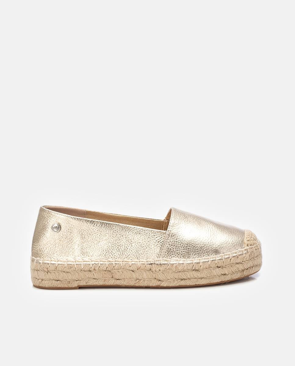 Imagem 0 de Alpercatas Rasas Metalizadas com Sola de Juta