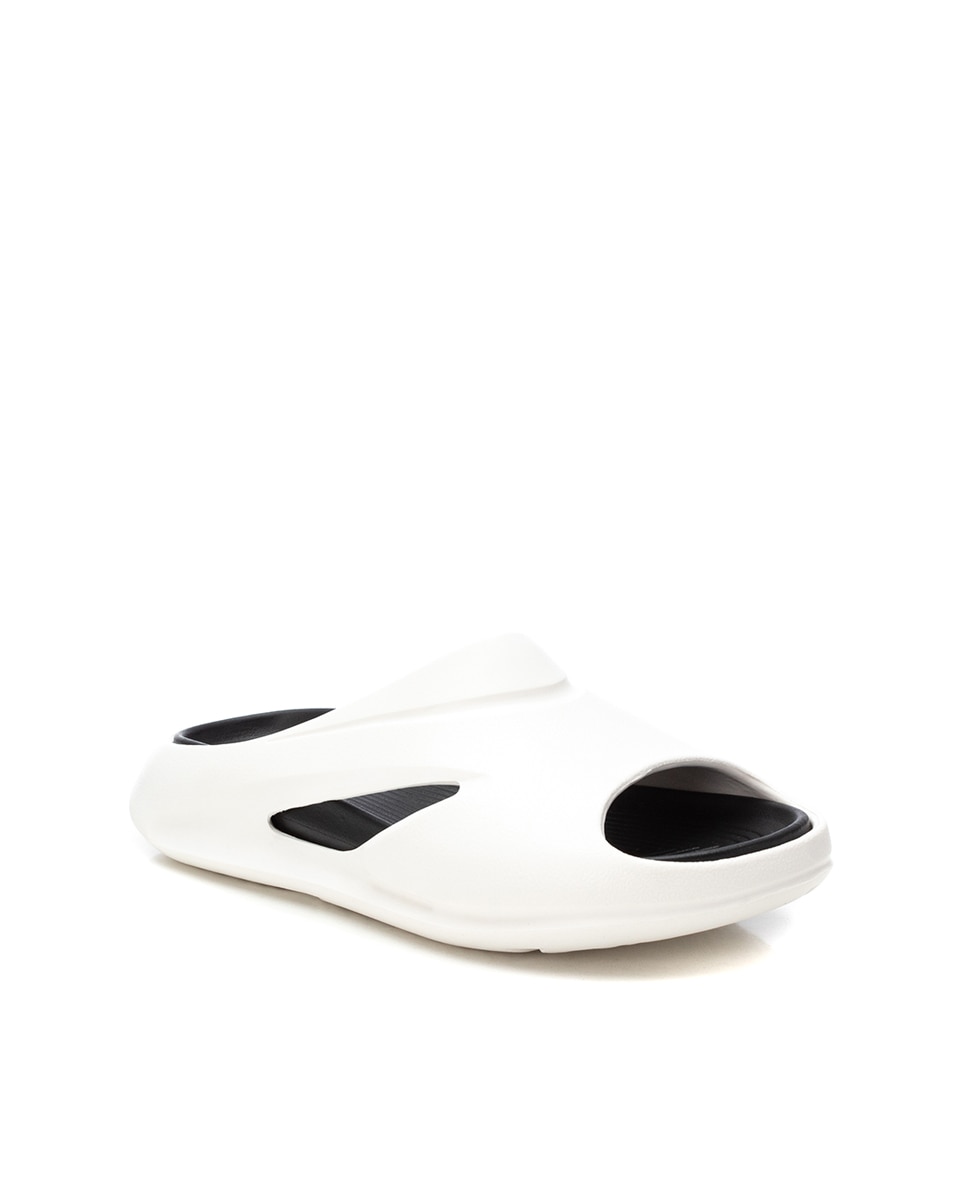 Chinelos de Borracha com Pala Larga Branco-2