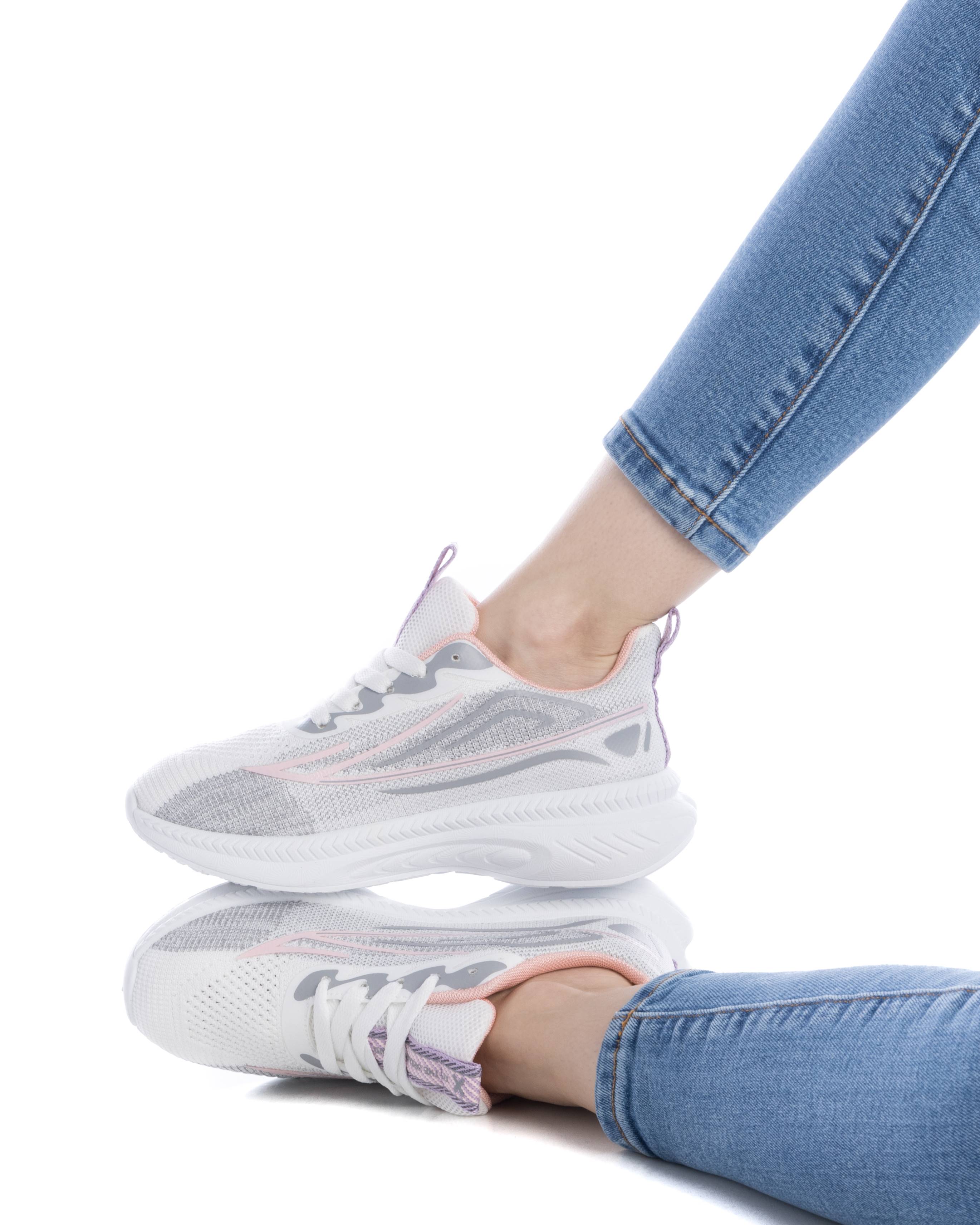 Sapatilhas Desportivas com Atacadores Branco-2