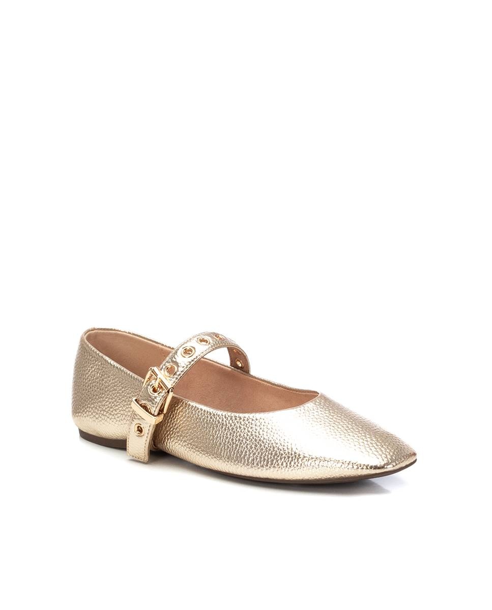 Sabrinas Rasas com Fivela Ouro-3