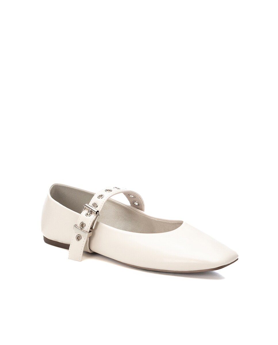 Sabrinas com Fecho de Fivela Branco-3