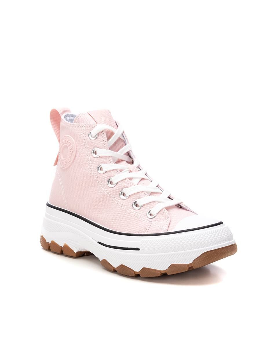 Sapatilhas de Lona com Fecho Zip Nude-3