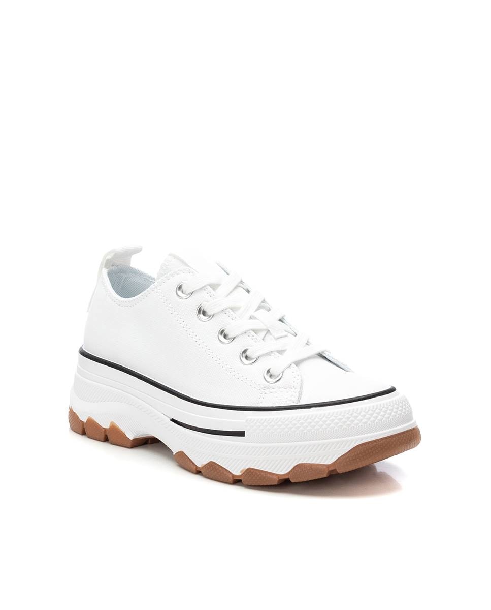 Sapatilhas de Lona com Atacadores Branco-2