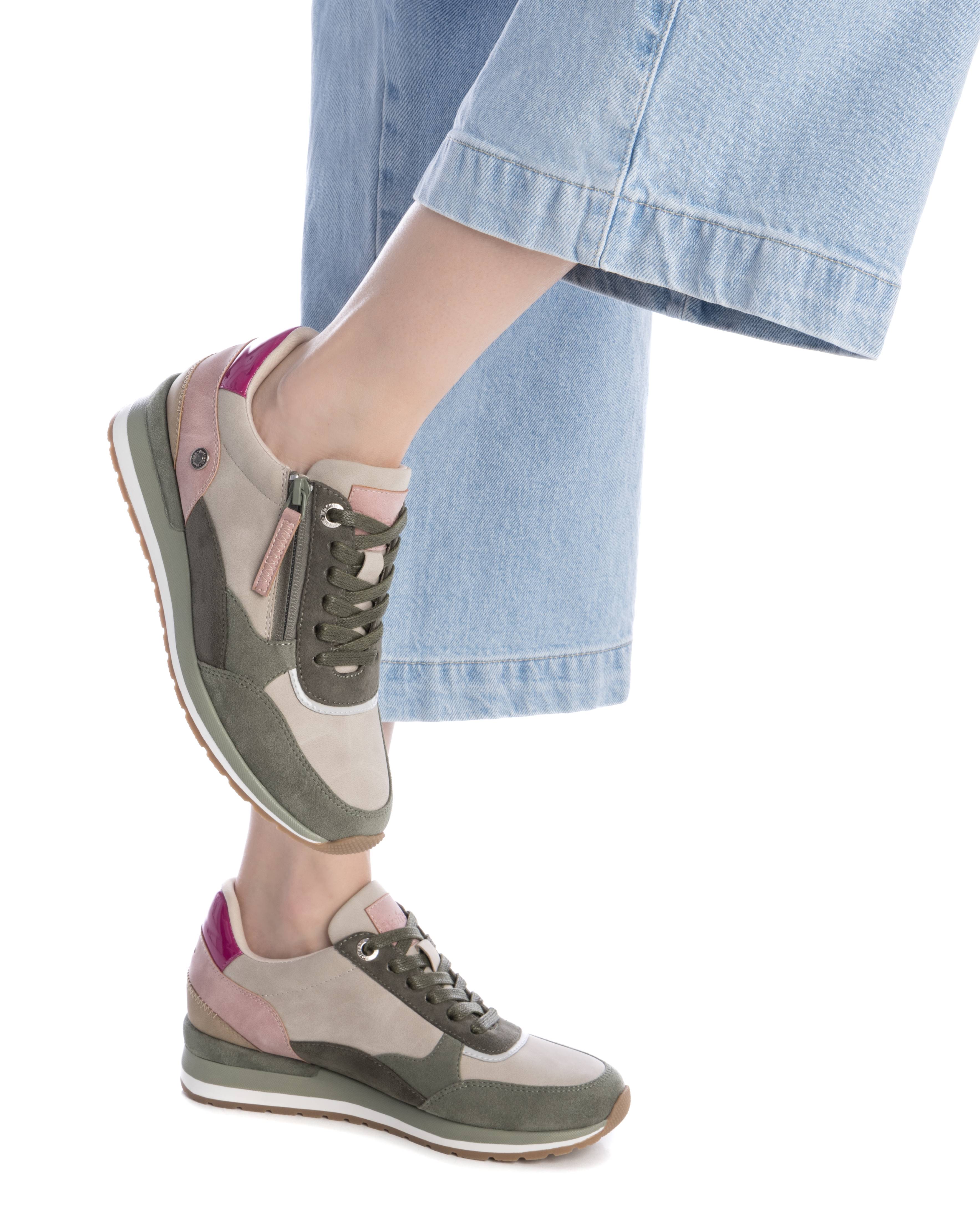 Sapatilhas Desportivas com Fecho Zip Caqui-2