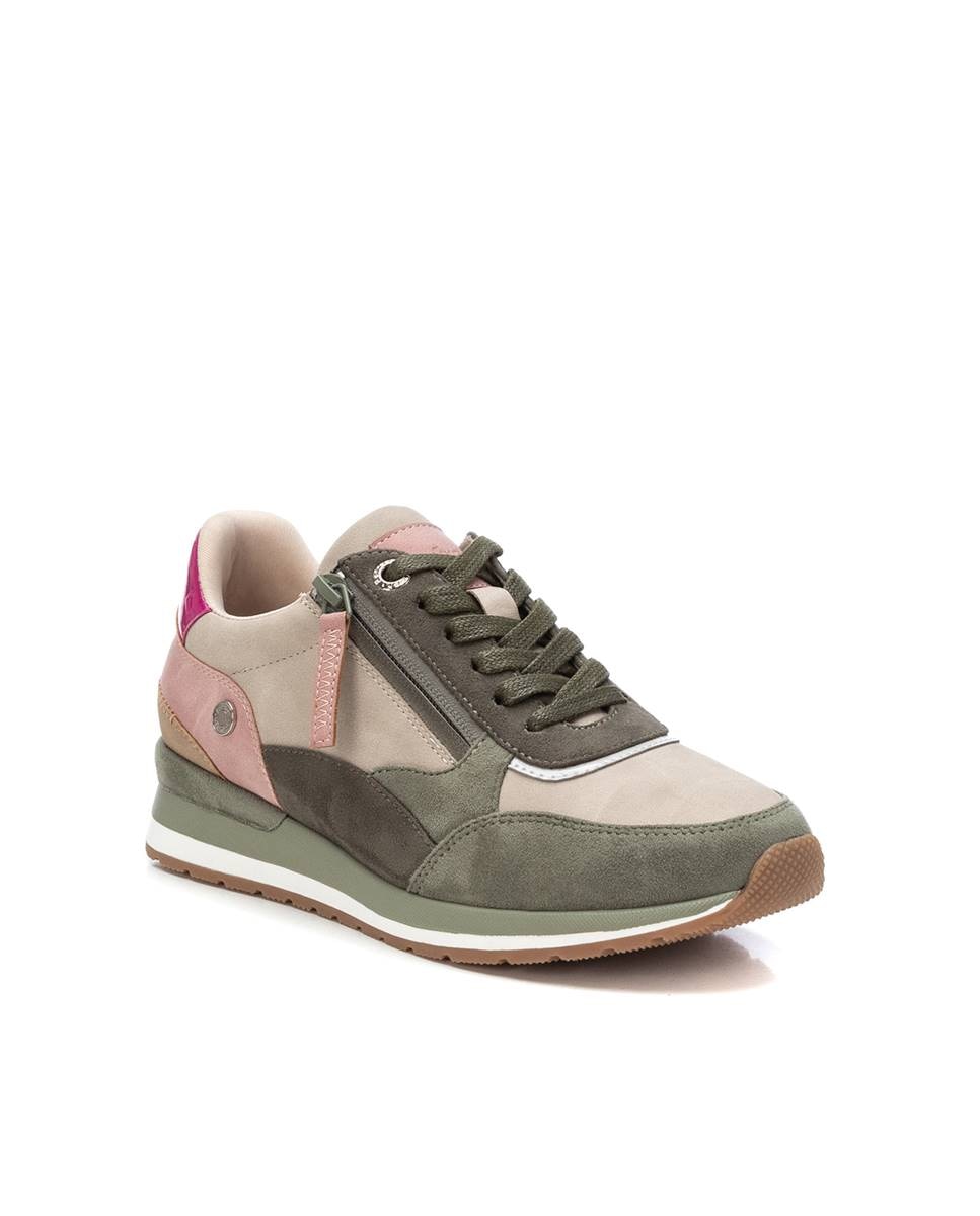 Sapatilhas Desportivas com Fecho Zip Caqui-3